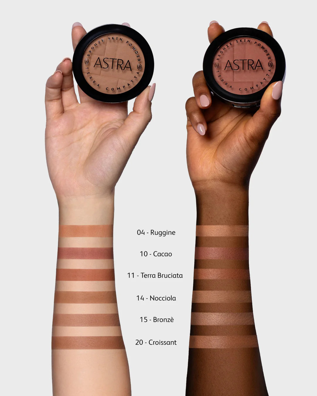 ASTRA - BRONZE SKIN POWDER - Terra Compatta Effetto Bronzer