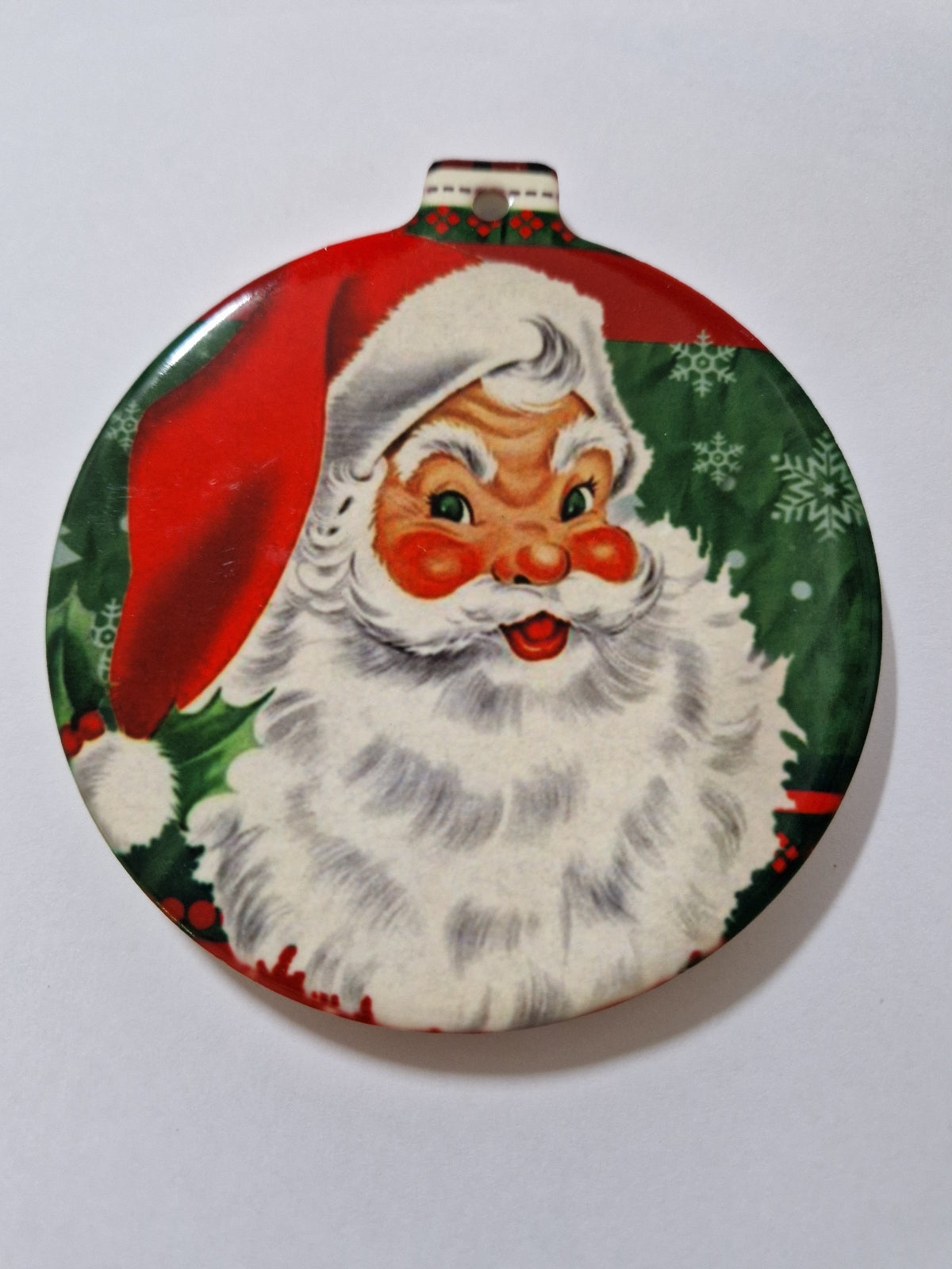SOTTOBICCHIERE DI NATALE IN CERAMICA E SUGHERO