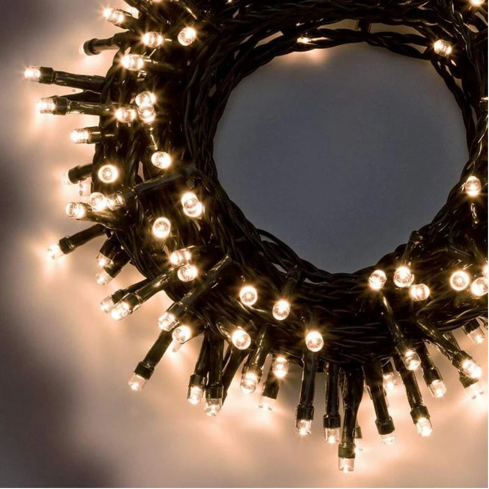 LOTTI LUCE 120 LED 4,8 metri Bianco Caldo Interno/Esterno