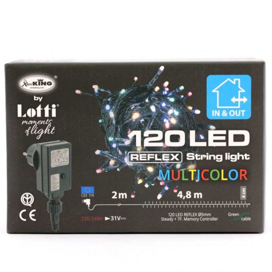 LOTTI LUCE 120 LED 4,8 metri Multicolor Interno/Esterno