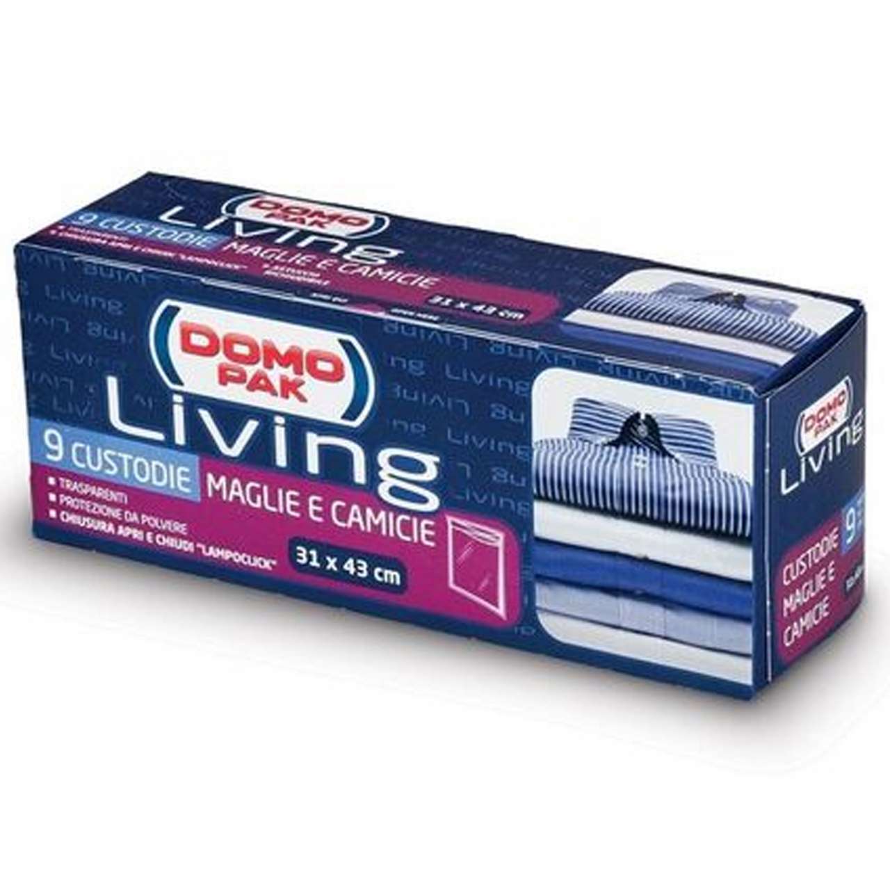 9 custodie DOMOPAK LIVING Maglie e Camicie 31 x 43 cm