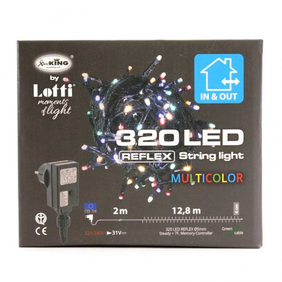 LOTTI LUCE 320 LED 12,8 metri Multicolor Interno/Esterno